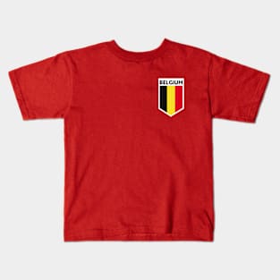 Belgium Flag Emblem Kids T-Shirt